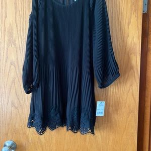 Black dressy blouse open shoulders